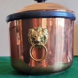 Copperkraft guild ice bucket, mug and tongs